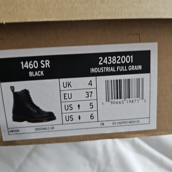 Dr. Martens Black Boots with Yellow Stitching - Picture 3 of 3